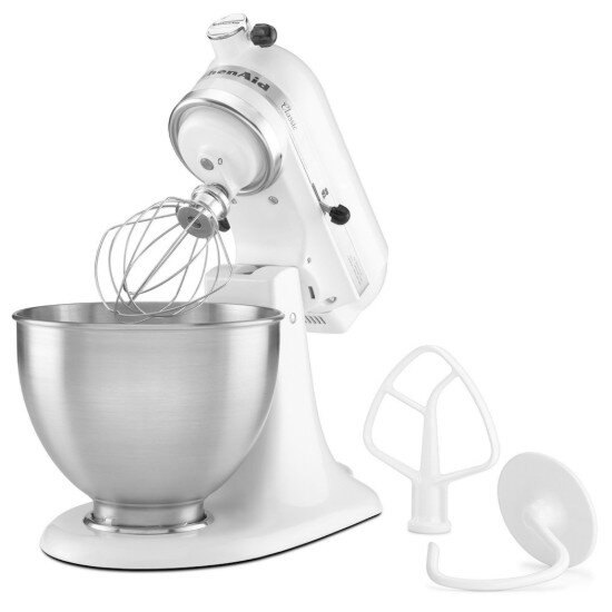 KitchenAid Миксер с купа 4.3 л Classic White -