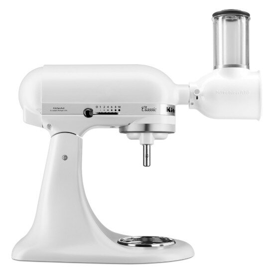 KitchenAid Миксер с купа 43 л с аксесоар за рязане Classic Matte White - Kit