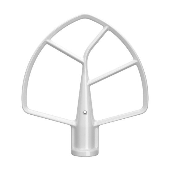 KitchenAid Плоска бъркалка за смесители за повдигане на купата метална бяла - K
