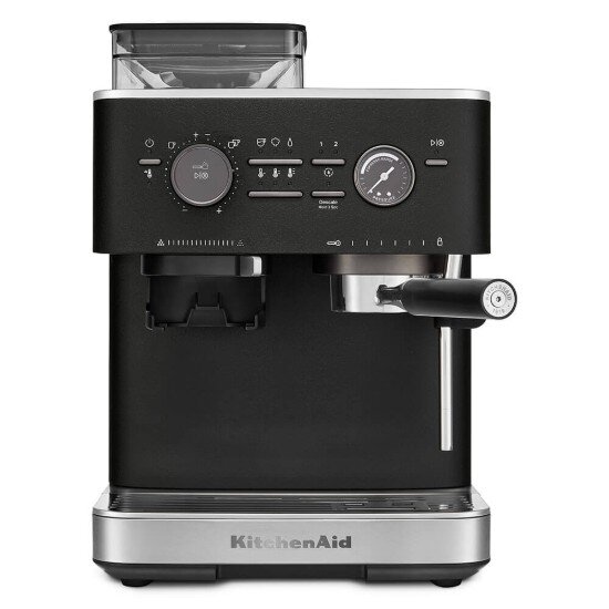 KitchenAid Полуавтоматична електрическа машина за еспресо 1500W цвят "Cast Iron