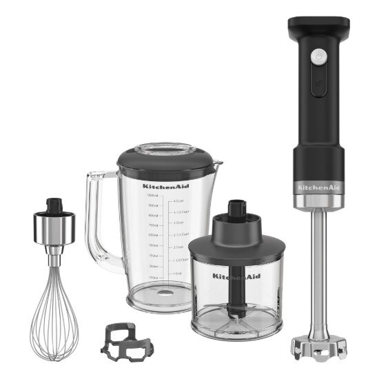 KitchenAid Ръчен блендер с акумулаторни аксесоари без батерия матово черно - Ki