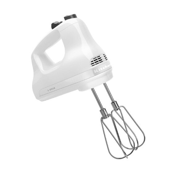 KitchenAid Ръчен миксер Classic с 5 скорости 85 W Бял -