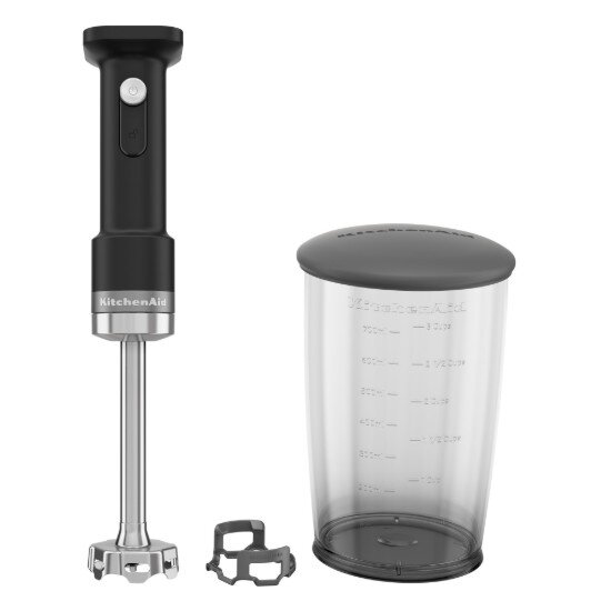 KitchenAid Ръчен пасатор "Go Cordless" без батерия 07 л черен мат - KitchenAi
