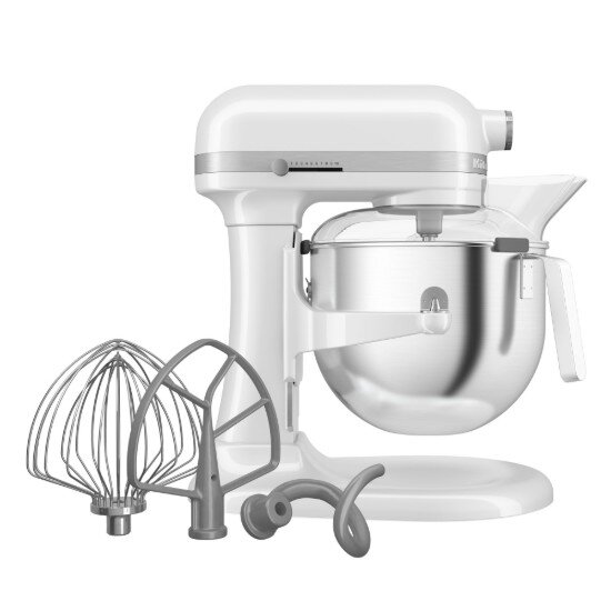 KitchenAid Смесител с повдигаща се купа 66 л HEAVY DUTY White -