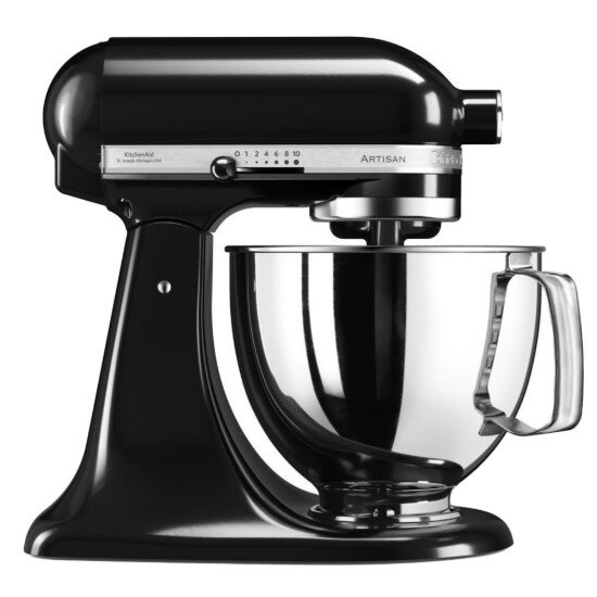 KitchenAid Стационарен миксер Artisan купа 48 л модел 125 Onyx Black - Kitche