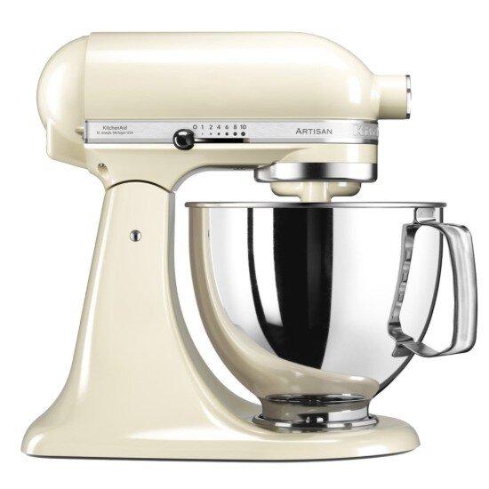 KitchenAid Стационарен миксер "Artisan" с купа 48 л модел 125 "Almond Cream"