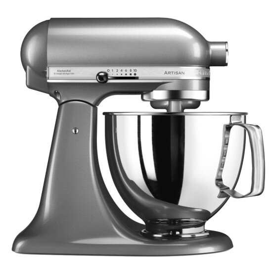 KitchenAid Стационарен миксер "Artisan" с купа 48 л модел 125 "Contour Silver