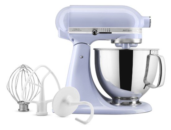 KitchenAid Стационарен миксер "Artisan" с купа 48 л модел 125 "Lavander Cream