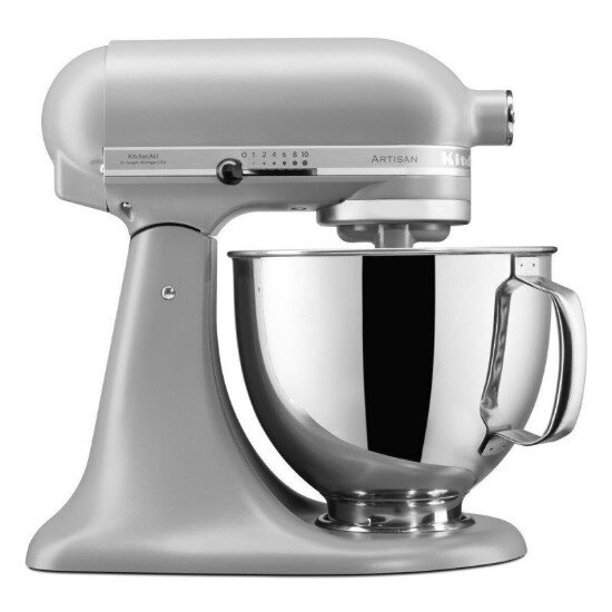 KitchenAid Стационарен миксер "Artisan" с купа 48 л модел 125 "Matte Grey" -