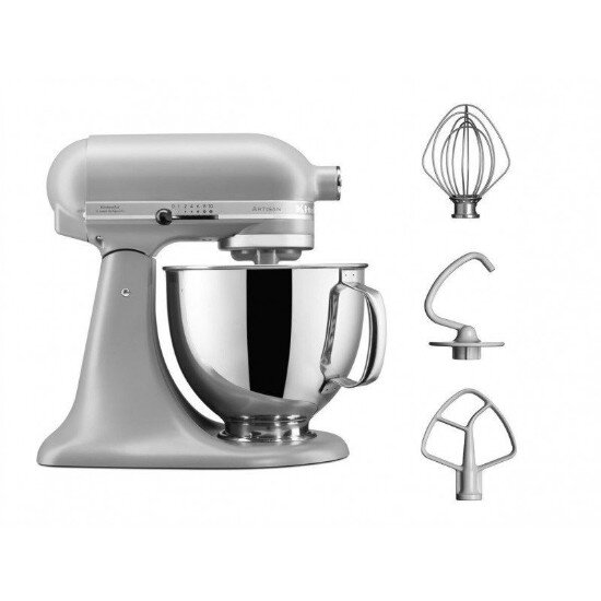 KitchenAid Стационарен миксер "Artisan" с купа 48 л модел 125 "Matte Grey" -