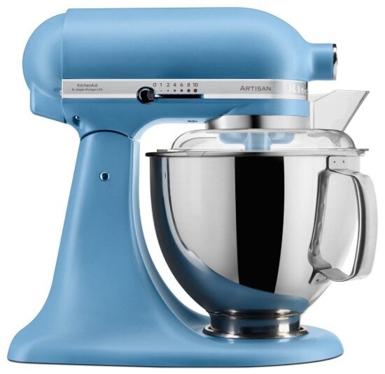 KitchenAid Стационарен миксер "Artisan" с купа 48 л модел 175 "Blue Velvet" -