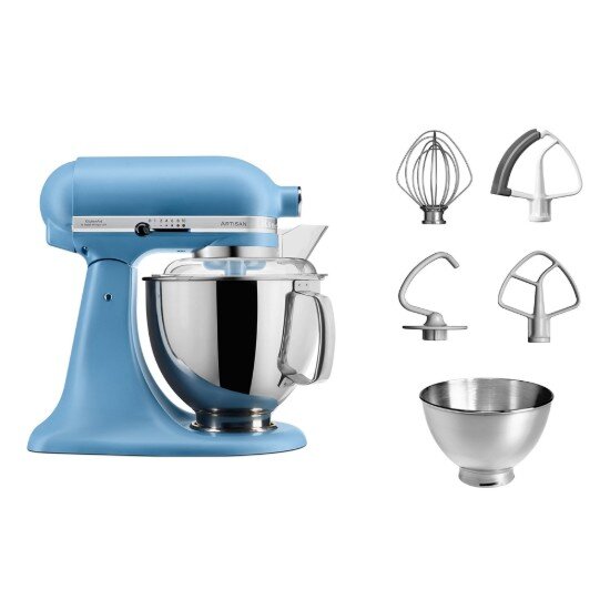 KitchenAid Стационарен миксер "Artisan" с купа 48 л модел 175 "Blue Velvet" -