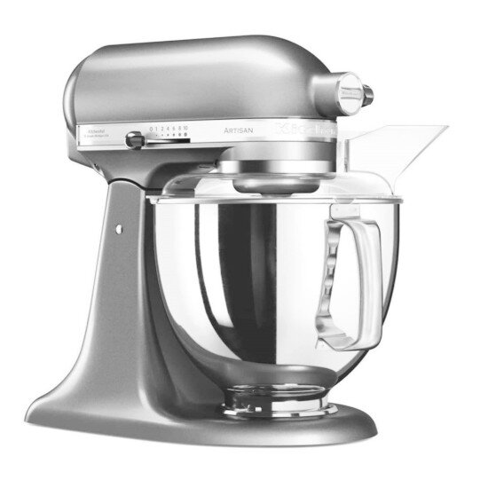KitchenAid Стационарен миксер "Artisan" с купа 48 л модел 175 "Contour Silver