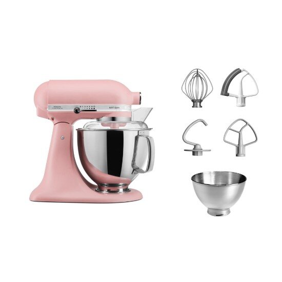 KitchenAid Стационарен миксер "Artisan" с купа 48 л модел 175 "Dried Rose" -