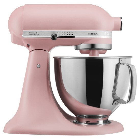 KitchenAid Стационарен миксер "Artisan" с купа 48 л модел 175 "Dried Rose" -