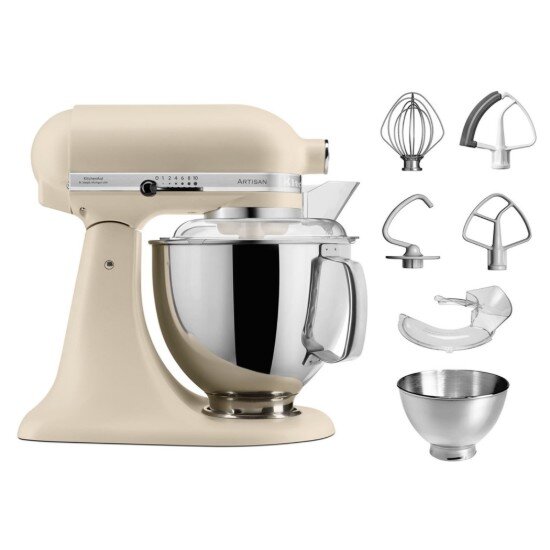 KitchenAid Стационарен миксер "Artisan" с купа 48 л модел 175 "Fresh Linen" -