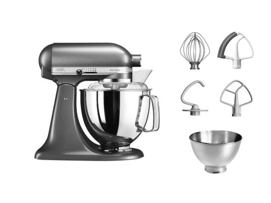 KitchenAid Стационарен миксер "Artisan" с купа 48 л модел 175 "Medallion Silv