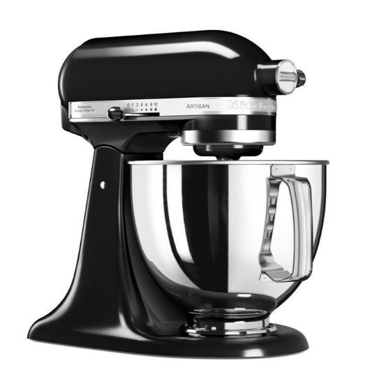 KitchenAid Стационарен миксер "Artisan" с купа 48 л модел 175 "Onyx Black - K