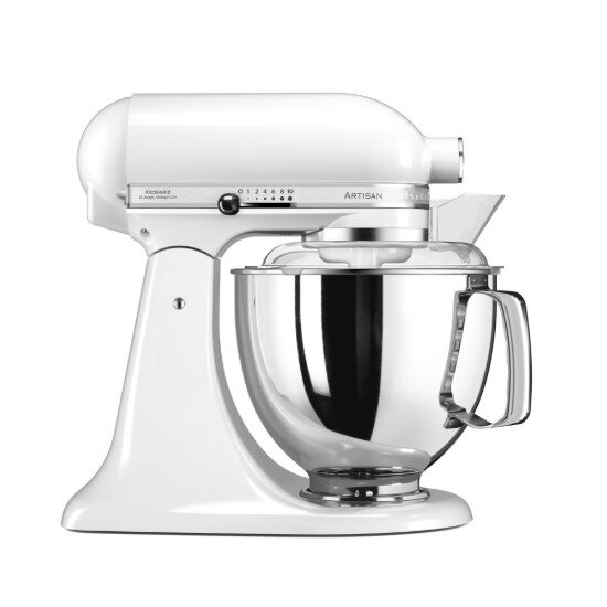 KitchenAid Стационарен миксер "Artisan" с купа 48 л модел 175 "White" - Kitch