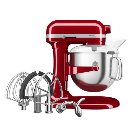 KitchenAid Стоящ миксер с повдигаща купа 66 л модел 70 Artisan Empire Red -