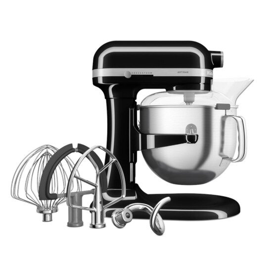 KitchenAid Стоящ миксер с повдигаща купа 66 л модел 70 Artisan Onyx Black -
