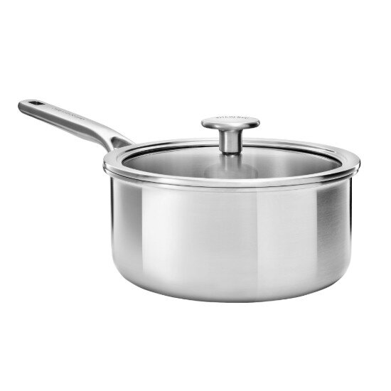KitchenAid Тенджера неръждаема стомана 3-слойна 16 см/15 л "TRI-PLY" - Kitch