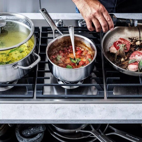 KitchenAid Тенджера неръждаема стомана 3-слойна 16 см/15 л "TRI-PLY" - Kitch