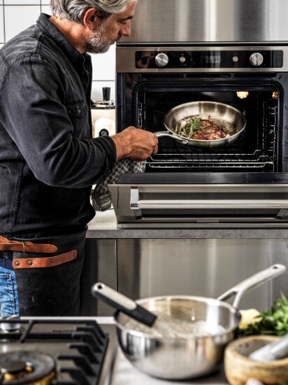KitchenAid Тиган от неръждаема стомана 3-слоен 24 см "TRI-PLY" -