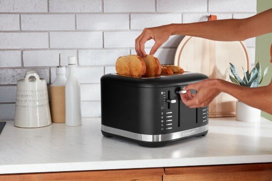 KitchenAid Тостер с 4 гнезда 1960 W Matte Black -