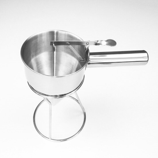KitchenShop Фуния за изливане на тесто с държач неръждаема стомана