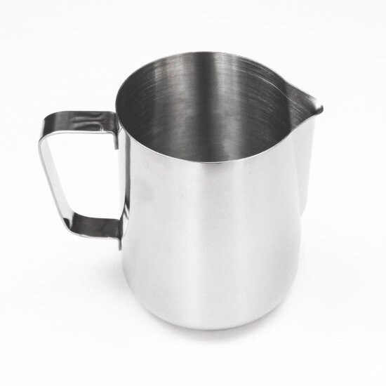 KitchenShop Кана за разпенване на мляко 800 ml изработена от неръждаема стомана