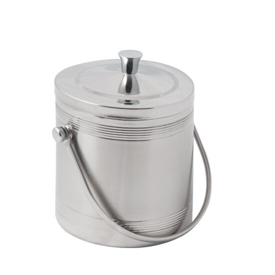 KitchenShop Кофа за лед с дръжка неръждаема стомана 1л