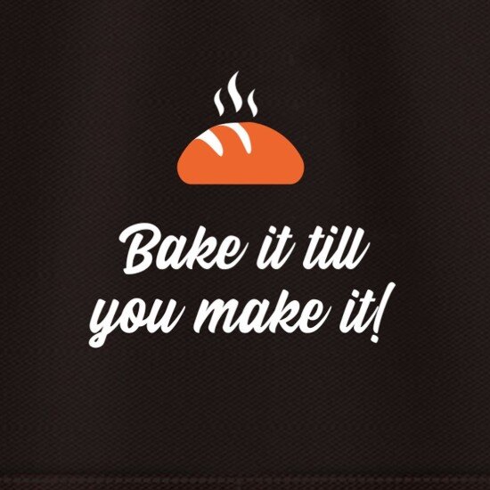 KitchenShop Кухненска престилка "Bake it till you make it!"