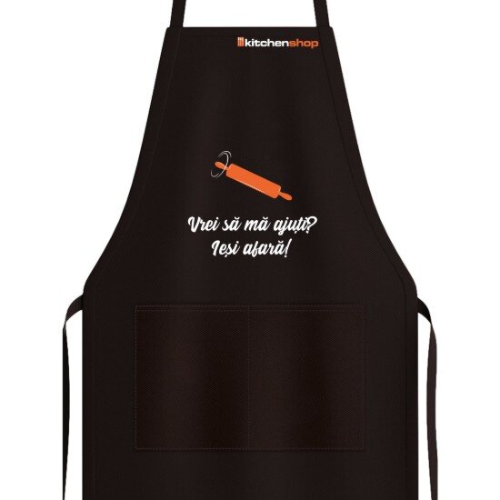 KitchenShop Кухненска престилка "Искаш ли да ми помогнеш? Махай се!"