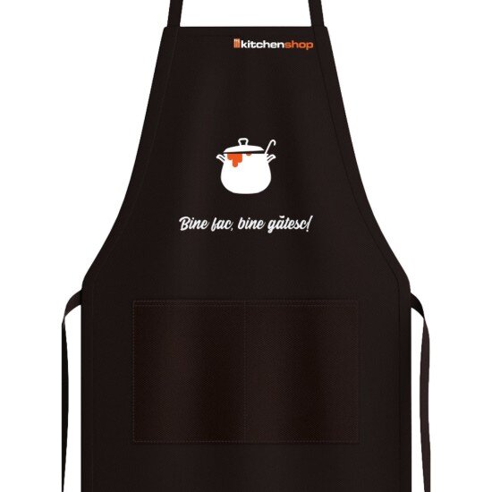 KitchenShop Престилка „Справям се добре готвя добре“