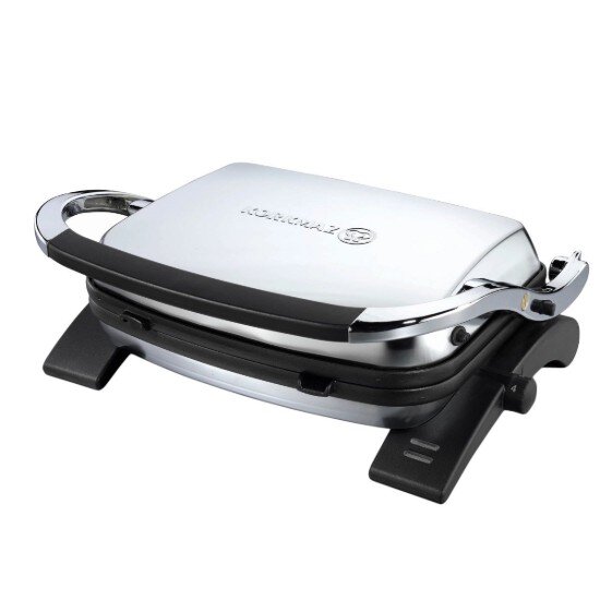 Korkmaz Електрическа скара 1800W Inox/Black "Tostkolik" -