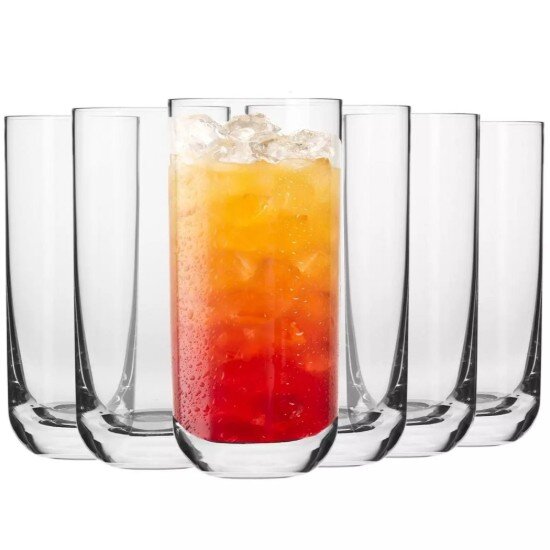 Krosno Комплект чаши "long drink" от 6 части кристално стъкло 360мл "Glamo