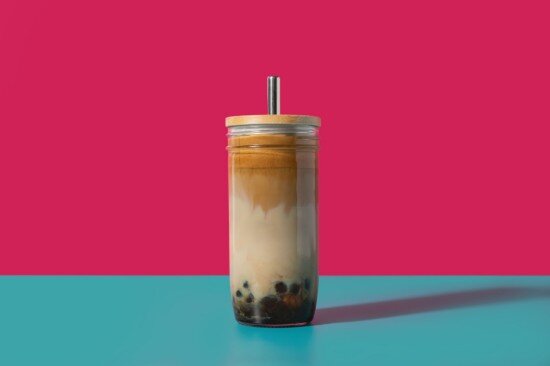 La Cafetiere Чаша за bubble tea с капак и сламка направена от стъкло 650 ml – La