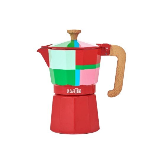 La Cafetiere Еспресо машина алуминий 290 мл "Venice Utopian Lines" червена - La