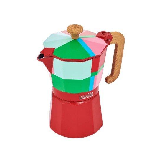 La Cafetiere Еспресо машина алуминий 290 мл "Venice Utopian Lines" червена - La