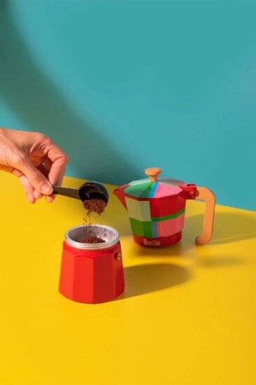 La Cafetiere Еспресо машина алуминий 290 мл "Venice Utopian Lines" червена - La