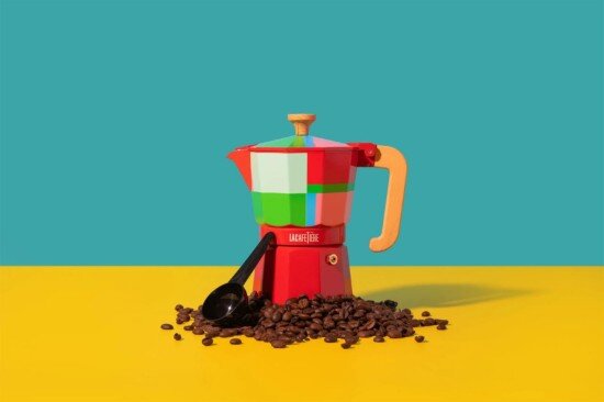 La Cafetiere Еспресо машина алуминий 290 мл "Venice Utopian Lines" червена - La