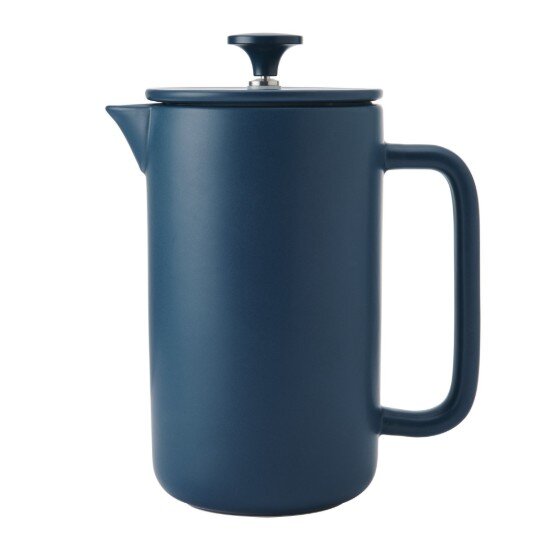 La Cafetiere Френска преса Cafetière керамика 1 л "Арецо" тъмносиня – La Cafeti