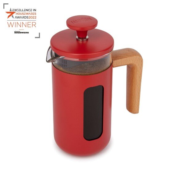 La Cafetiere Кафемашина изработена от боросиликатно стъкло 350 мл "Пиза" червен
