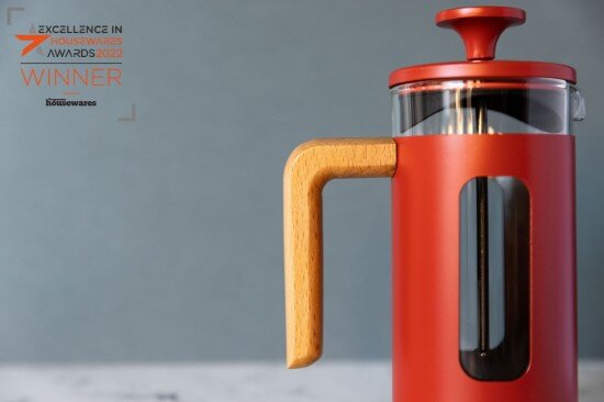 La Cafetiere Кафемашина изработена от боросиликатно стъкло 350 мл "Пиза" червен