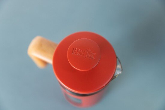 La Cafetiere Кафемашина изработена от боросиликатно стъкло 350 мл "Пиза" червен