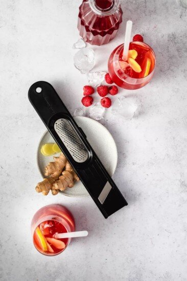 Microplane Инструмент 3 в 1 джинджифил неръждаема стомана черен -