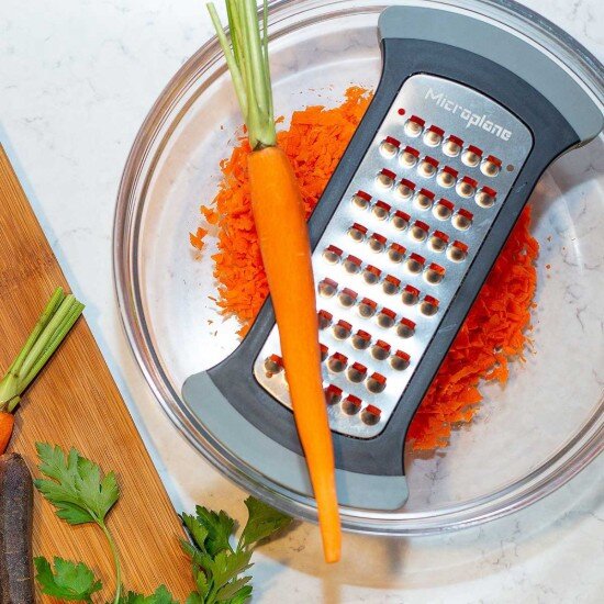 Microplane Изключително едро ренде за карфиол сиво -