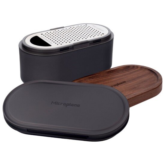 Microplane Ренде с контейнер и 2 капака Dark Grey -