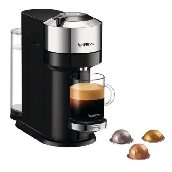 Nespresso 1500 W еспресо машина "VertuoNext Deluxe" Chrome -